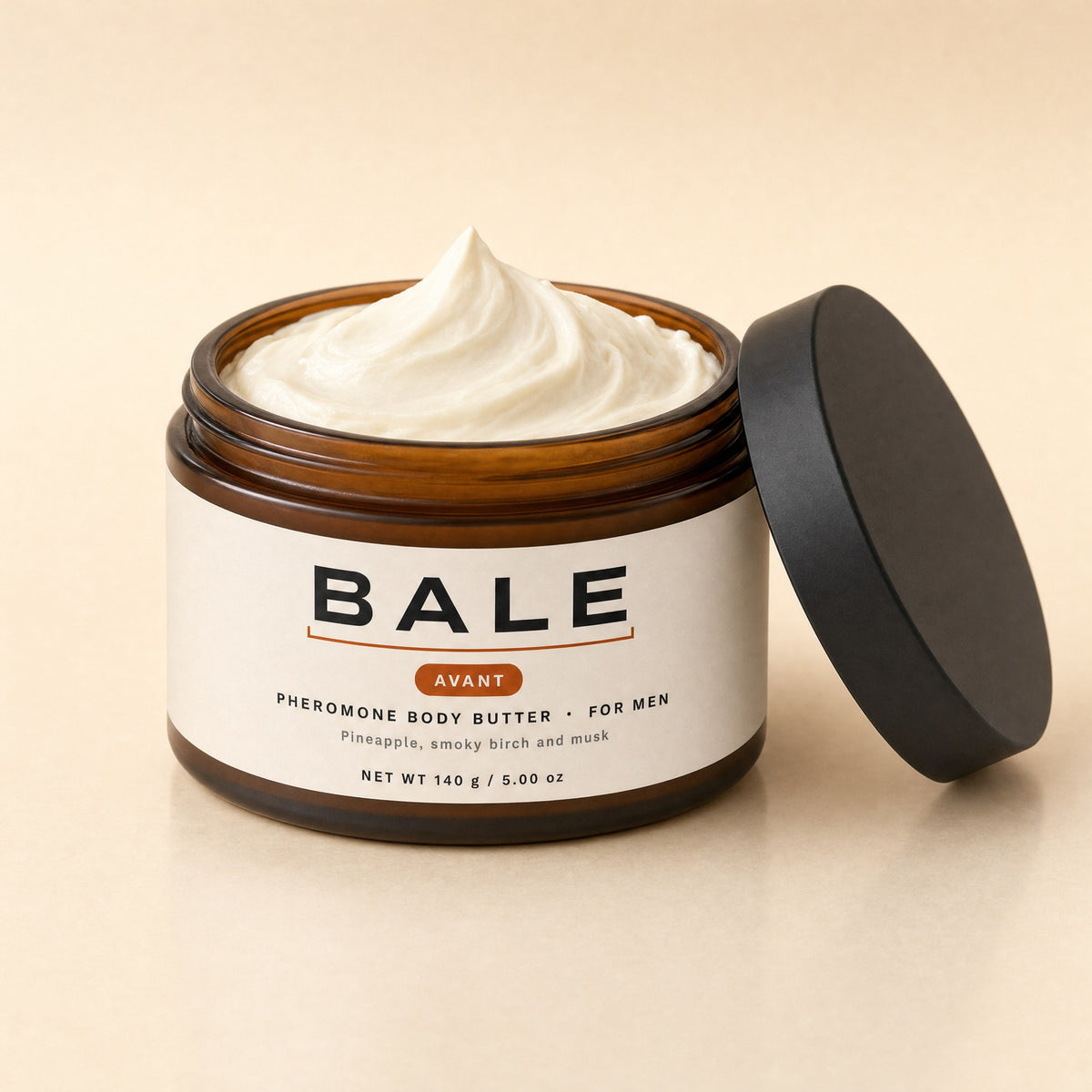 Avant open jar of whipped body butter