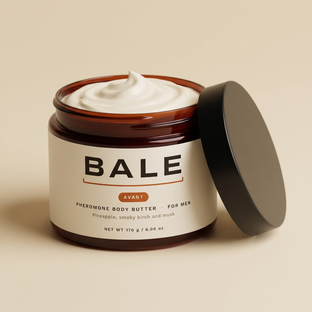 Avant open jar of whipped body butter