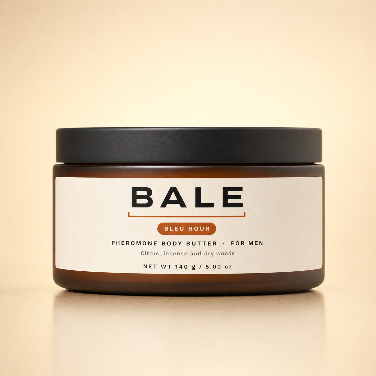 Bleu Hour pheromone body butter for men, 140 g jar