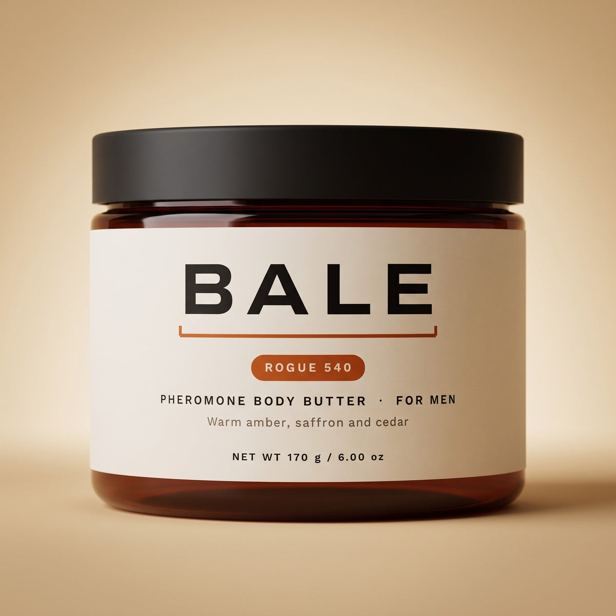 Rogue 540 pheromone body butter for men, 6 oz jar