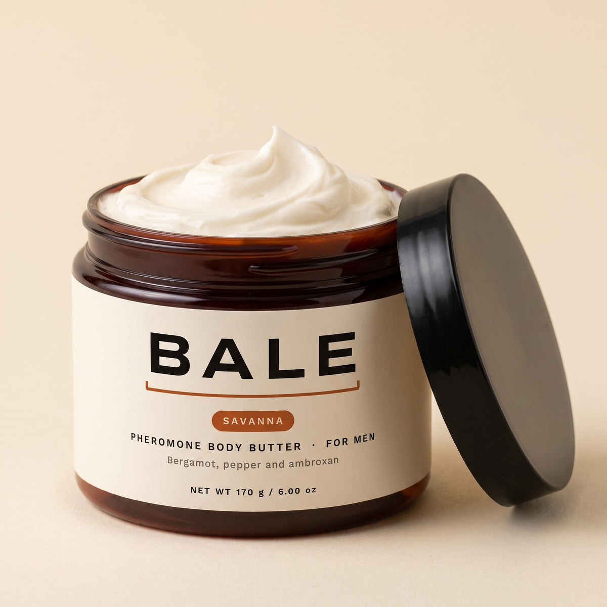 Savanna open jar of whipped body butter